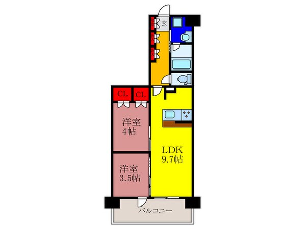 アービング荒本駅前通り(202)の物件間取画像